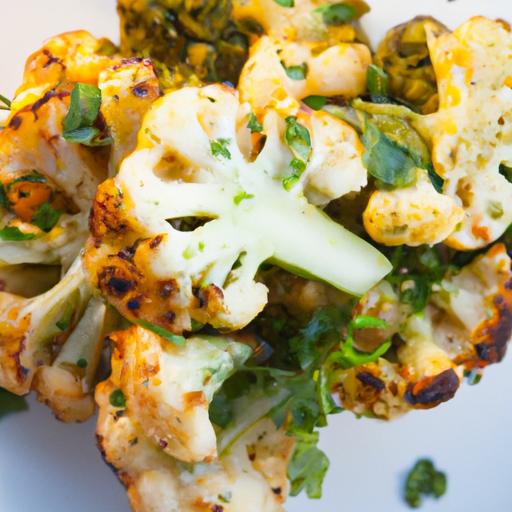 Savor Roasted Cauliflower Steaks with Zesty Chimichurri Flair