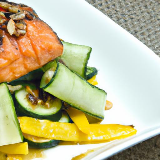 savor the Flavor: Grilled Salmon Bowl with Mango & Cucumber
