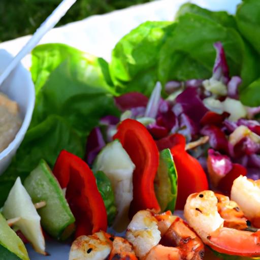 Savor Summer: Perfectly Grilled Shrimp & Veggie Skewers