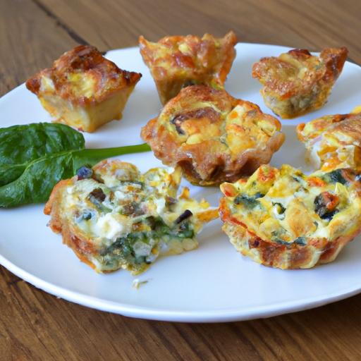 Bite-Sized Delights: Mini ‌Chicken ‌and Spinach Quiches