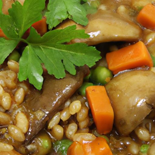 Savor the Comfort: Hearty Mushroom and Barley Stew Recipe
