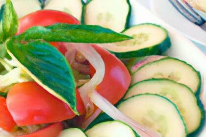 Zesty Cucumber & Tomato Salad: A Spicy Summer Delight