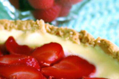 Sweet Escape: No-Bake Strawberry Coconut Pie Delight