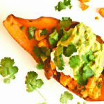 Elevate Your Snack: Roasted Sweet Potato with Creamy Avocado