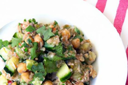 Fresh & Flavorful: Vegan Quinoa Salad with Cucumber & Chickpeas