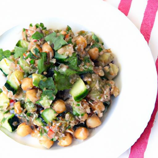 Fresh & Flavorful: Vegan Quinoa Salad with Cucumber & Chickpeas