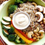 Savor the Flavor: Grilled Veggie Quinoa Bowl with Cashew Sauce