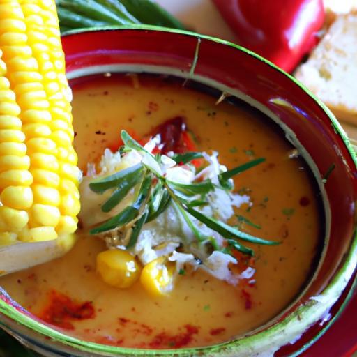A Flavorful Blend: Spiced Sweetcorn & Red Pepper Soup