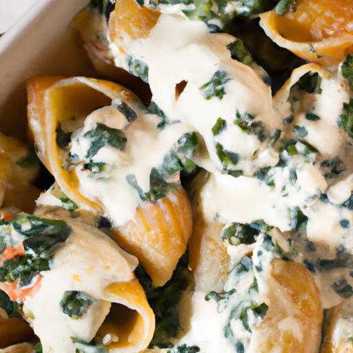 Deliciously Creamy Spinach and Ricotta Stuffed Shells Recipe