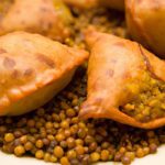 Golden Crispy Baked Samosas Stuffed with Savory Lentils