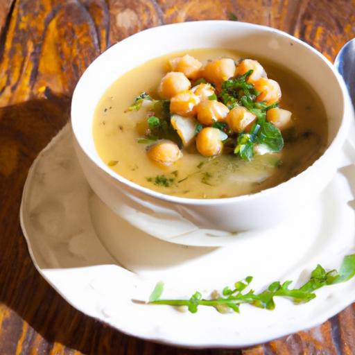 Zesty Chickpea & Spinach Soup: A Lemon-Kissed Delight