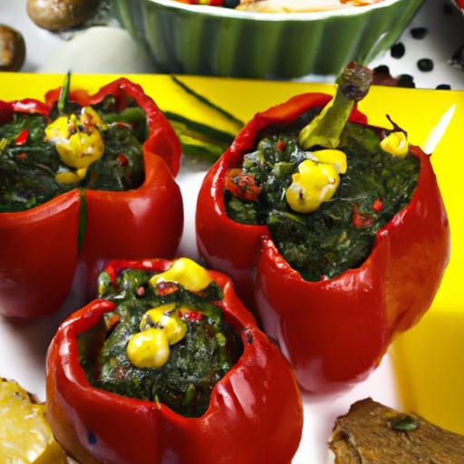 Bright Bites: Spinach & Ricotta Stuffed Mini Peppers Delight