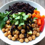 Nourishing Black Rice Bowl with Chickpeas & Veggies Delight