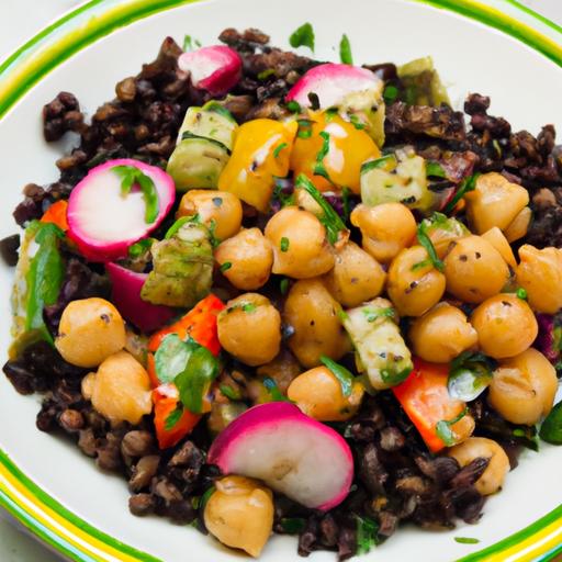 Nourishing Black Rice Bowl with Chickpeas & Veggies delight