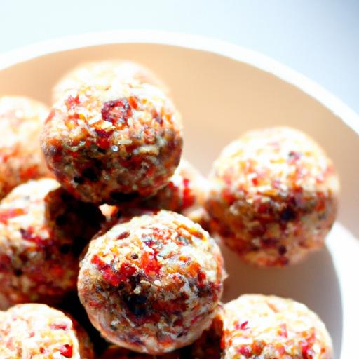 Burst of Energy: Raw Cranberry Orange Protein Bites Recipe