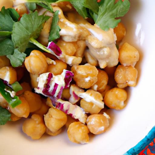 Crunchy Cauliflower & Chickpea Salad with Creamy Tahini twist