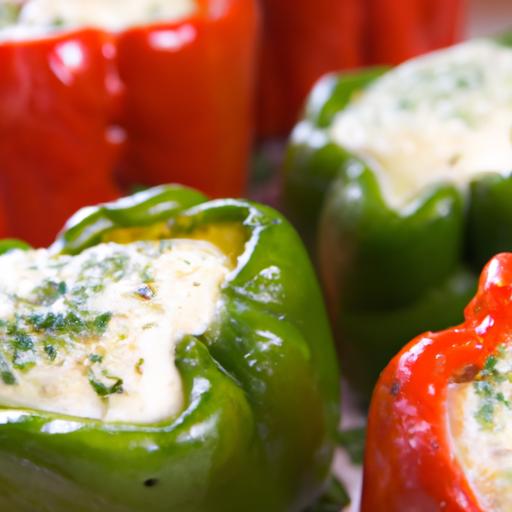 bright Bites: Spinach & Ricotta Stuffed Mini Peppers Delight