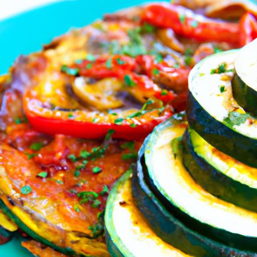 Sun-Kissed⁢ Zucchini & ​Roasted Red Pepper Frittata Delight