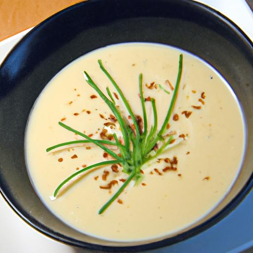 Silky Cream of Celery Soup with Caramelized Onion Bliss