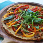 Wholesome Almond Flour Pizza Crust Topped with Fresh Veggies